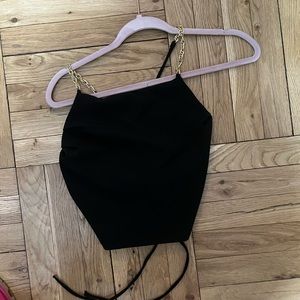 Chain strap crop top